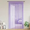Image de vidaXL Rideau en fils 2 pcs 140 x 250 cm violet rideau à franges rideau à passe-tringle rideau à franges à fils rideau à