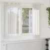 Image de vidaXL Rideaux en voile avec oeillets 2 pcs crème 140x175 cm rideau en filet rideau transparent voile de fenêtre 4102072