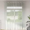 Image de vidaXL Rideaux en voile avec oeillets 2 pcs gris clair 140x300 cm rideau en filet rideau transparent voile de fenêtre 4102112