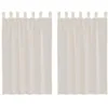 Image de Rideaux en voile crème - vidaXL - 140x175 cm - Semi-transparent - 100% polyester - Languette supérieure - Lavable