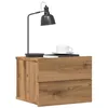 Image de vidaXL Table de chevet murale chêne artisanal 40x32x30 cm 855946