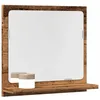 Image de vidaXL Armoire à miroir de salle de bain vieux bois bois dingénierie meuble à miroir miroir avec étagère étagère de 856187