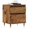Image de vidaXL Table de chevet vieux bois 40x35x50 cm bois d’ingénierie meuble de chevet table dappoint armoire de lit armoire 857396