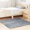 Image de vidaXL Tapis shaggy à poils longs gris clair 120x120 cm polyester tapis tapis de chambre tapis moderne tapis de salon 4102866