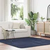 Image de vidaXL Tapis shaggy à poils longs bleu marine 200x200 cm polyester tapis tapis de chambre tapis moderne tapis de salon 4102883