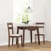 Image de vidaXL Chaises à manger coussins 2 pcs marron bois massif caoutchouc chaise à dîner chaise chaise de salon chaises à 4102380