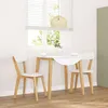 Image de vidaXL Chaises à manger 2 pcs bois massif caoutchouc chaise à dîner chaise chaise de salon chaises à dîner chaise de 4102434