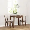 Image de vidaXL Chaises à manger coussins 2 pcs marron bois massif caoutchouc chaise à dîner chaise chaise de salon chaises à 4102435