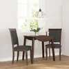 Image de vidaXL Chaises à manger coussins 2 pcs marron bois massif caoutchouc chaise à dîner chaise chaise de salon chaises à 4102487