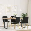 Image de vidaXL Chaises à manger lot de 4 noir tissu chaise chaise de salon chaise daccent chaise de cuisine siège de salle à 3315299