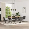 Image de vidaXL Chaises à manger lot de 6 noir similicuir chaise chaise de salon chaise dappoint chaise de cuisine siège à 3315708