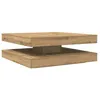 Image de Table basse rotative moderne - vidaXL - Rotative à 360 degrés - 90x90x345 cm - Chêne artisanal