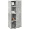 Image de vidaXL Meuble de salle de bain avec porte-rouleau gris béton 858527