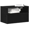 Image de vidaXL Tables de chevet murales 2 pcs noir 45x26x285 cm 858599