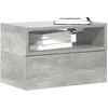 Image de vidaXL Tables de chevet murales 2 pcs gris béton 45x26x285 cm armoire de chevet flottante armoire de chevet suspendue 858603