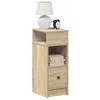 Image de vidaXL Tables de chevet 2 pcs avec tiroir chêne sonoma 25x31x66 cm table dappoint armoire de lit table dappoint pour la 858619