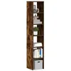 Image de vidaXL Bibliothèques 2 pcs empilable chêne fumé bois dingénierie étagère étagère à livres support de livre armoire de 858812