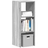 Image de vidaXL Bibliothèque empilable sonoma gris 30x30x80 cm bois ingénierie étagère étagère à livres support de livre armoire 858813