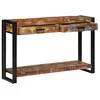 Image de Table console - Multicolore - Bois massif récupéré - 120x33x75 cm - Style industriel