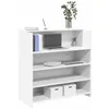 Image de vidaXL Bureau de réception blanc 100x50x1035 cm bois dingénierie comptoir de réception réception de salon comptoir de 3324160
