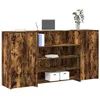Image de vidaXL Bureau de réception chêne fumé 200x50x103 5cm bois dingénierie comptoir de réception réception de salon comptoir 3324182