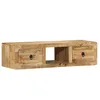 Image de Meuble tv - meuble hi-fi Vidaxl Meuble TV mural 100x32x25 cm bois massif manguier brut