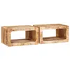 Image de vidaXL Table de chevet 2 pcs Marron Bois de mangue massif 4104579