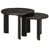 Image de Tables basses gigognes - VIDAXL - Set 2 pcs - Bois de mangue massif - Carré 50x50x40 cm - Empilable