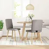 Image de vidaXL Chaises à manger lot de 2 taupe tissu chaise chaise de salon chaise daccent chaise de cuisine siège de salle à 4101127