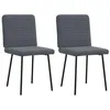Image de vidaXL Chaises à manger lot de 2 Gris foncé Velours 4101134