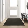 Image de Tapis dentree - tapis de seuil Vidaxl Tapis dentrée Autre Noir 120 x 300 cm Polypropylène et vinyle
