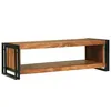 Image de VIDAXL Table basse acacia massif 120 x 50 x 38 cm marron avec étagère et cadre métal