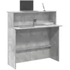 Image de vidaXL Bureau de réception gris béton 100x50x1035cm bois dingénierie 859027