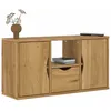 Image de vidaXL Meuble TV avec tiroir ODDA 79x24x405 cm bois massif pin support TV buffet TV meuble multimédia banc TV meuble 4103605