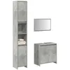 Image de vidaXL Ensemble de meubles de salle de bain 3 pcs gris béton 3324853