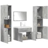 Image de vidaXL Ensemble de meubles de salle de bain 5 pcs gris béton 3324905