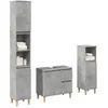 Image de vidaXL Ensemble de meubles de salle de bain 3 pcs gris béton 3324945