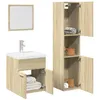 Image de vidaXL Ensemble de meubles de salle de bain 3 pcs chêne sonoma armoire de salle de bain placard de salle de bain meuble 3324992