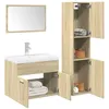 Image de vidaXL Ensemble de meubles de salle de bain 3 pcs chêne sonoma armoire de salle de bain placard de salle de bain meuble 3324993