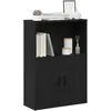 Image de vidaXL Bibliothèque chêne noir 60x24x85 cm bois dingénierie étagère à livres support de rangement support à livres 860410