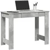 Image de Bureau - 100x45x75 cm - Bois dingénierie - Gris béton - Design contemporain