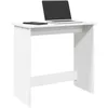 Image de vidaXL Bureau blanc 80x40x75 cm bois dingénierie bureau bureau détude bureau dordinateur mobilier de bureau à 860454
