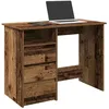 Image de vidaXL Bureau vieux bois 102x50x75 cm bois dingénierie bureau dordinateur bureau debout bureau avec rangement bureau 860470