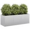Image de vidaXL Jardinière 120x40x40 cm acier galvanisé pot de fleurs support de plantes lit surélevé support de jardinière 860680