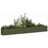 Image de vidaXL Jardinière vert olive 360x40x40 cm acier laminé à froid 860699