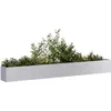Image de vidaXL Jardinière 360x40x40 cm acier galvanisé pot de fleurs support de plantes lit surélevé support de jardinière 860701