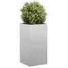 Image de vidaXL Jardinière 40x40x80 cm acier galvanisé pot de fleurs support de plantes lit surélevé support de jardinière 860708