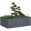 Image de vidaXL Jardinière anthracite 120x80x40 cm acier 860747
