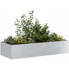 Image de vidaXL Jardinière 200x80x40 cm acier galvanisé pot de fleurs support de plantes lit surélevé support de jardinière 860757