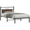 Image de vidaXL Cadre de lit sans matelas chêne marron 100x200 cm 4106836